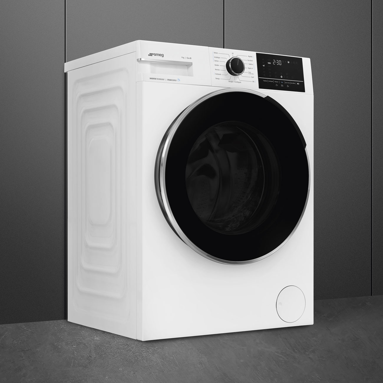 SMEG - RENTADORA 9KG 1400RPM BLANC B view 2