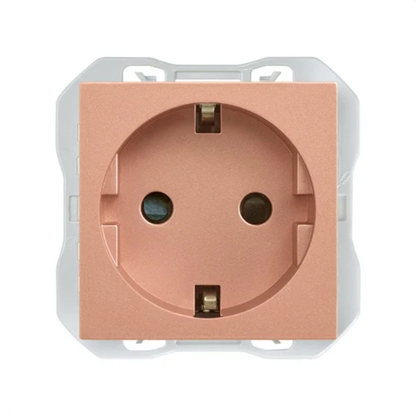 SIMON - SERIE 270 BASE DE ENCHUFE SCHUKO EMBORN. TORNILLO COBRE