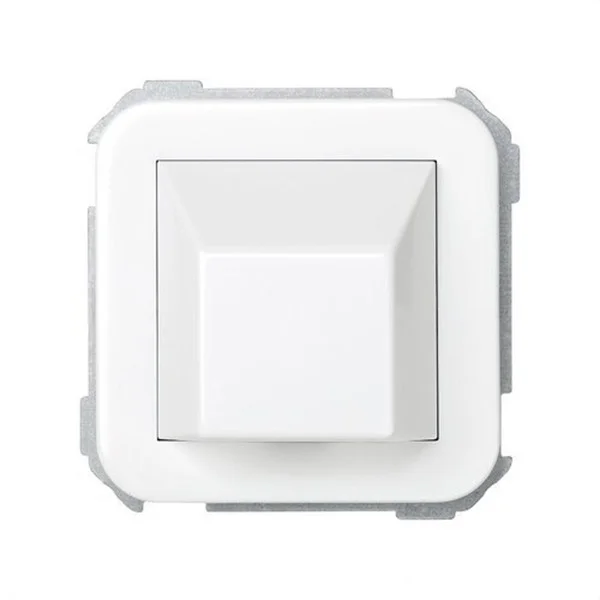 SIMON - SERIE 31 SALIDA DE CABLES CON 4 BORNES DOBLES Y BRIDA DE SUJECCION BLANCO