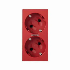 SIMON - SSC 500 CIMA BASE DOBLE SCHUKO A TORNILLO CON LED RO