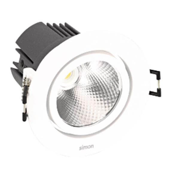 SIMON - GAMA ESSENTIALS DOWNLIGHT 703.23 ORIENTABLE RODO 3000K WIDE FLOOD BLANC