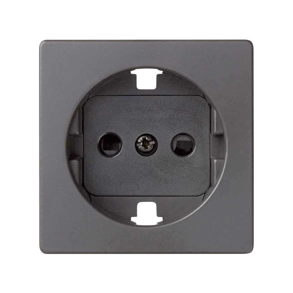 SIMON - SERIE 82 TAPA PARA BASE DE ENCHUFE SCHUKO TITANIO