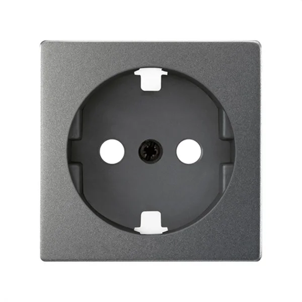 SIMON - SERIE 82 TAPA PARA BASE DE ENCHUFE SCHUKO TITANIO
