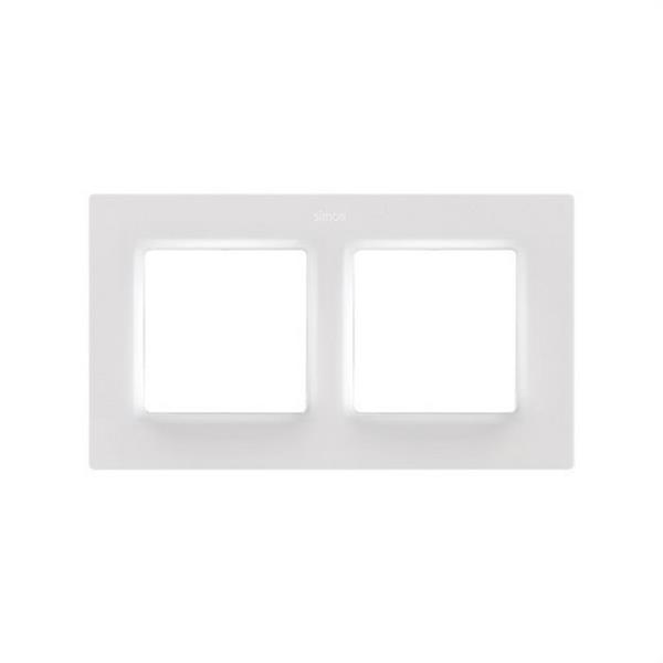 SIMON - SERIE 82 MARC 2 ELEM. BLANC MATE