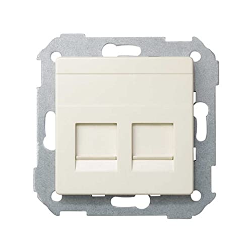 SIMON - SERIE 82 TAPA INFORMATICA 2 CONECTORES RJ45 UNIV. MARFIL