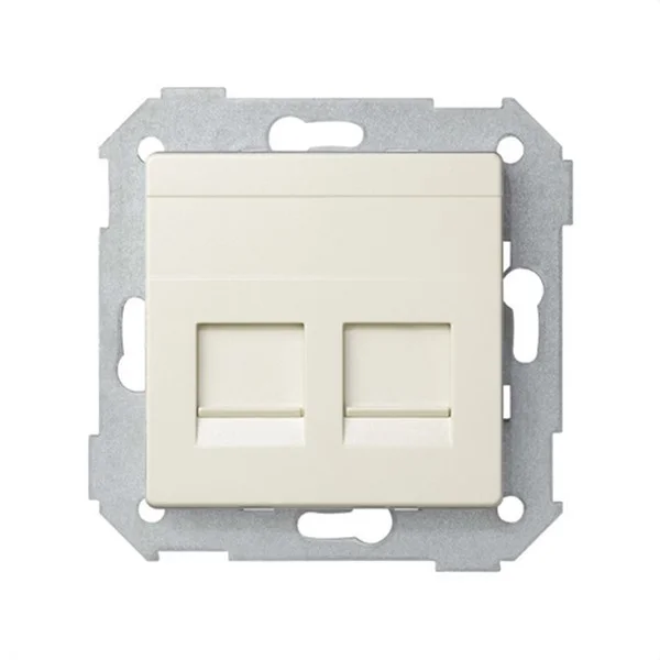 SIMON - SERIE 82 TAPA INFORMATICA 2 CONECTORES RJ45 UNIV. MARFIL
