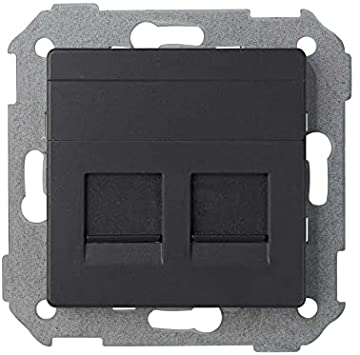 SIMON  - ADAPTADOR 2 CONEC. RJ-AMP SIMON 82 GRAFIT 82006-38