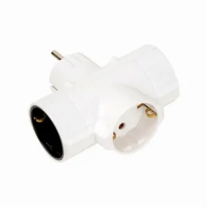 SIMON - ADAPTADOR TRIPLE SCHUKO BLANCO 16A 250V