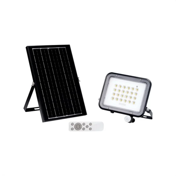 SIMON - ILUMINACION INTERIOR PROYECTOR LED SOLAR PIR 100W 1000LM 4000K IP65