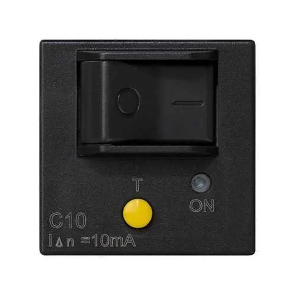SIMON - K45 PL K45 CON MAGNETOTERMICO-DIFERENCIAL DE 10A E IN DE 10MA NEGRO