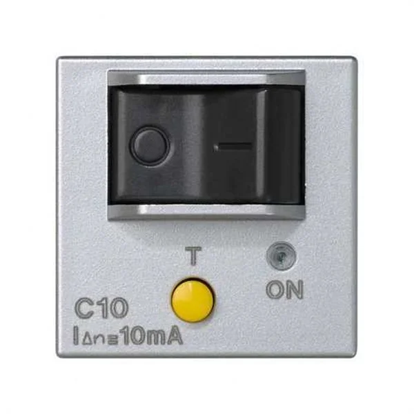 SIMON - K45 PL K45 CON MAGNETOTERMICO-DIFERENCIAL DE 10A E IN DE 10MA ALUMINIO