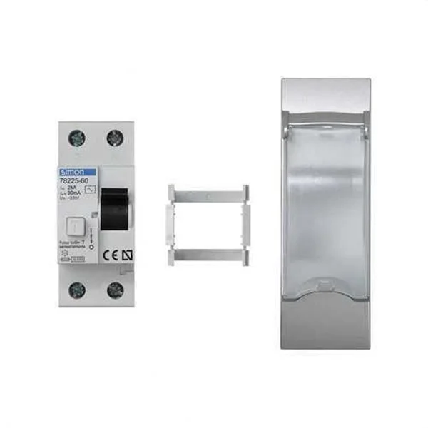 SIMON - K45 PL K45 3 MEC CON DIFERENCIAL 30 MA, FORMATO DIN ALUMINIO
