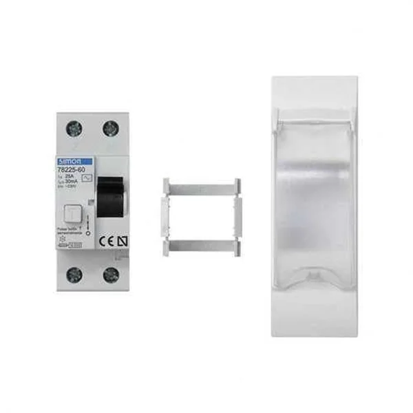 SIMON - K45 PL K45 3 MEC CON DIFERENCIAL 30 MA, FORMATO DIN BLANCO