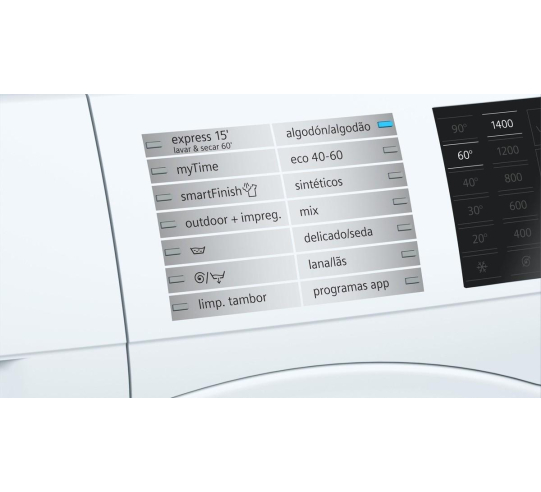 SIEMENS - RENTADORA/ASSECADORA 10/6KG BLANC view 2