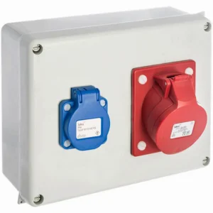 SOLERA - MONTATJE CAJA ESTANCA 1 TOMA SCHUKO + 3P+T 16A