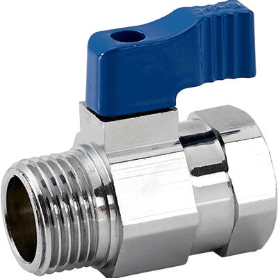 ACC. AIGUA - BOSTON VÁLVULA ESFERA MINI H-M 3/8" AZUL