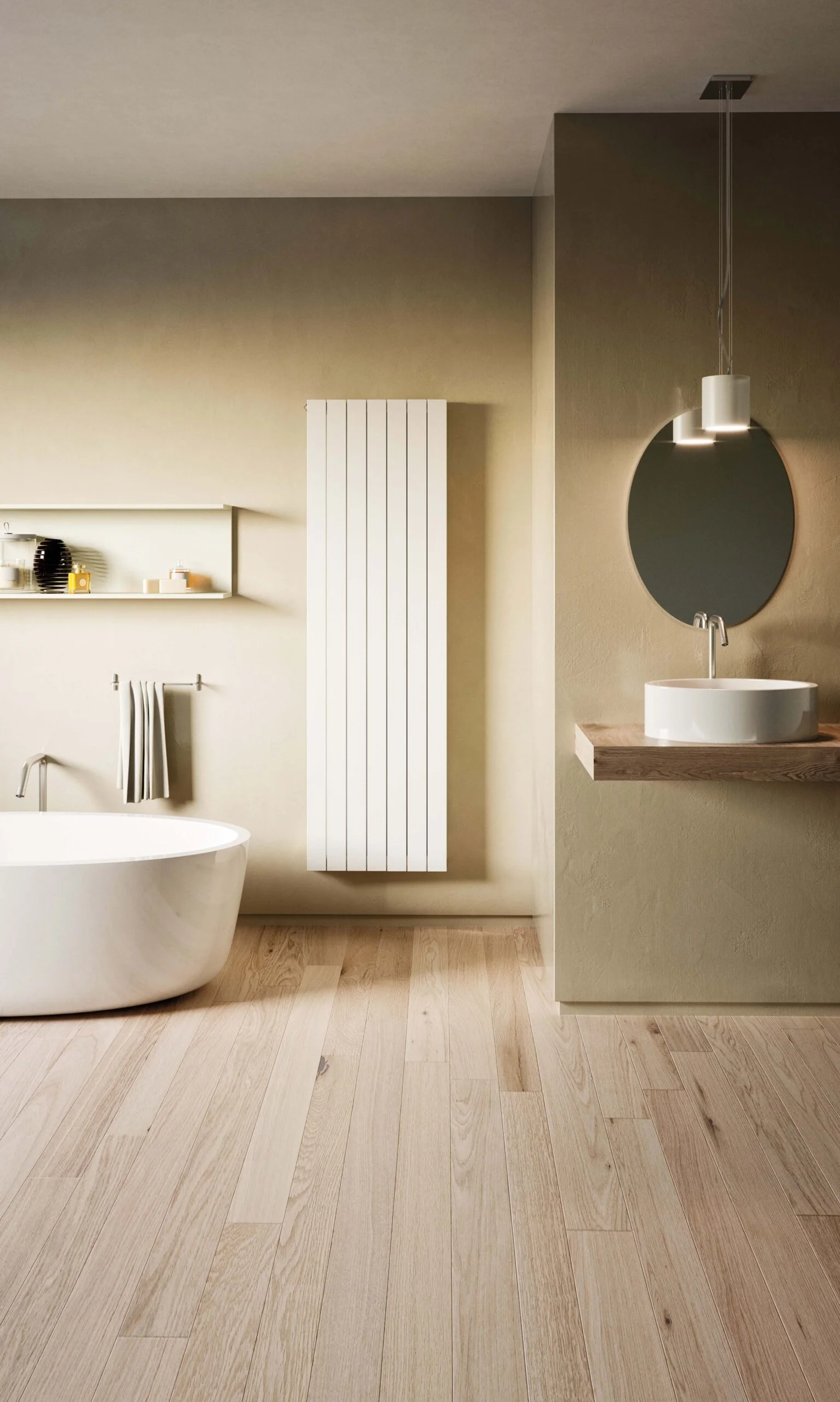 TECNA - RADIADOR DECOTHERM TVN10 600X1597X53 CONEXIÓN BITUBO 34 COLOR BLANCO