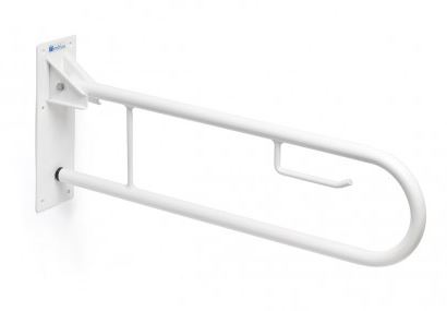 TIMBLAU - BARRA ABATIBLE 80CM CON PORTARROLLOS BLANCA