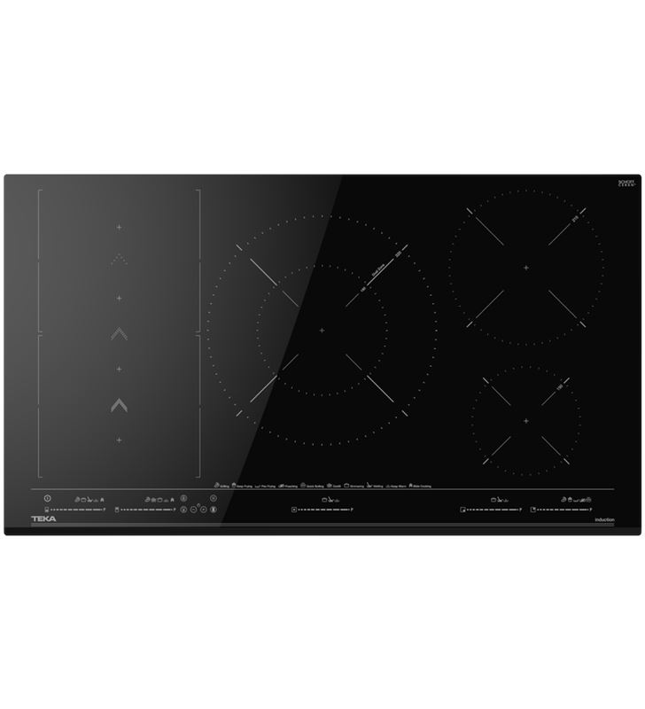 TEKA  - PLACA INDUCCIÓ FLEX _MAESTRO MST BK 90CM SLIDECOOKING 5 ZONES NEGRE