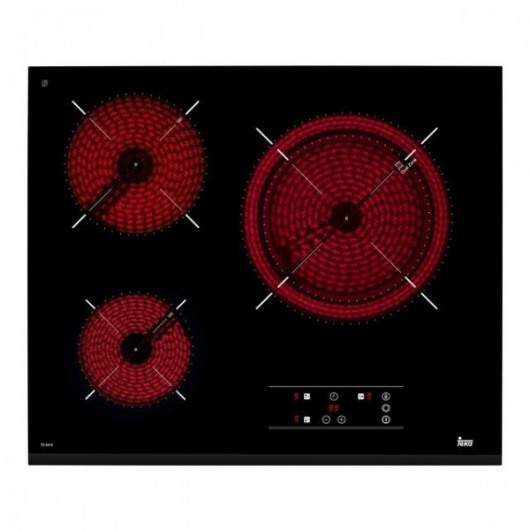 TEKA - ENCIMERA VITROCERÁMICA TZ-6315 3 ZONAS BISEL FRONTAL