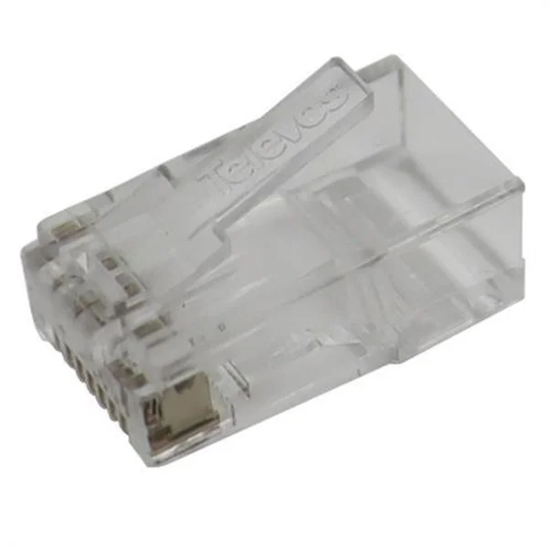 TELEVES - CONECTOR DATOS RJ45 UTP CAT 6 M CAJA PLÁSTICA