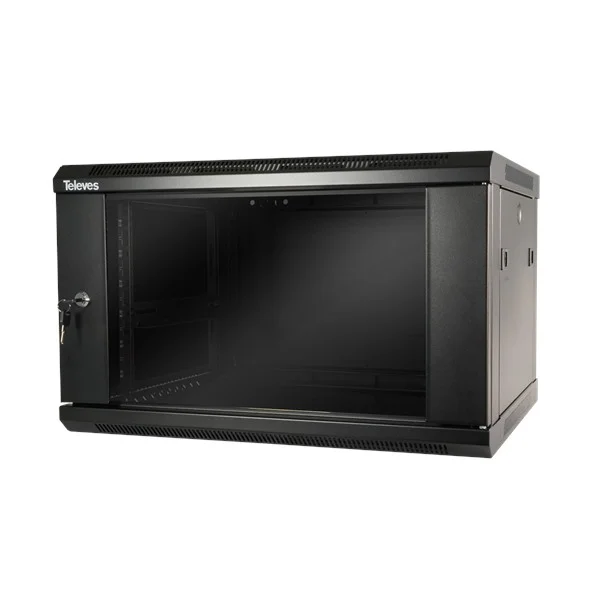 TELEVES - RACK BASTIDOR 19" 6U+2U EXTRES 600X370X450 PARET/TERRA