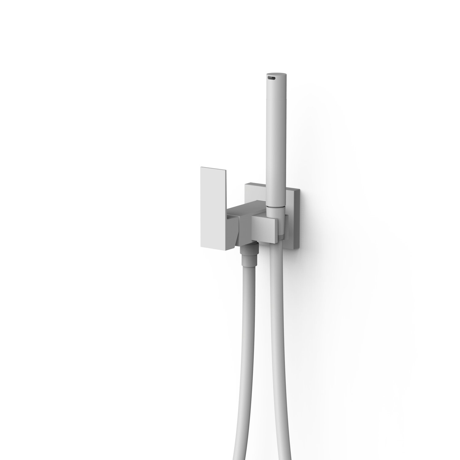 TRES - MONOMANDO GRIFO PER BIDET/LAVABO QUADRE COLORES ENCASTABLE BLANC MATE