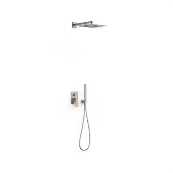 TRES - KIT MONOMANDO ENCASTABLE 2 VIES RAPID-BOX DU.MTA.+ BRAÇ ROCIADOR ORIENTABLE + SUPORT DUCHA