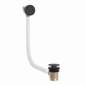 TRES - VALVULA DESAIGUE CLICK-CLACK P/BANYERA TAP Ø70MM TUB FLEXIBLE MAX. 980MM NEGRE