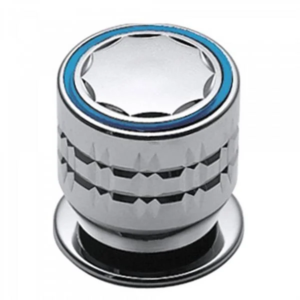 TRES - ESE-23 GRIFO 1/2" BIDET UN AGUA INDICADOR AZUL CROMADO