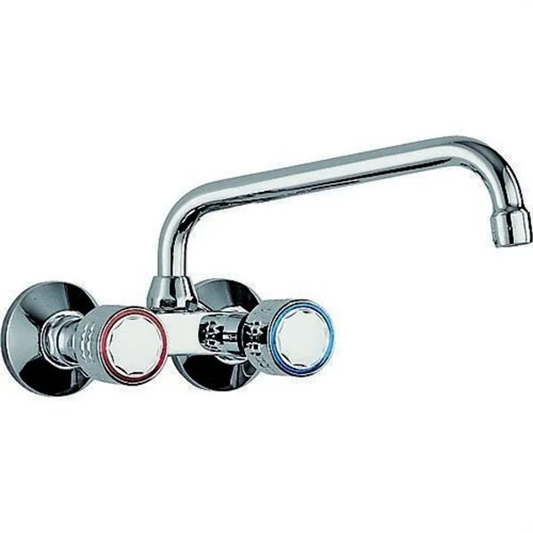 TRES - ESE-23 GRIFO COCINA BIMANDO PARED CAÑO EST. SUP. 220 CROMADO
