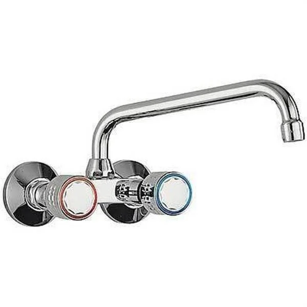 TRES - ESE-23 GRIFO COCINA BIMANDO PARED CAÑO EST. SUP. 270 CROMADO