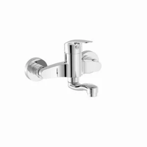 TRES - MONOMANDO MURAL PARA COCINA CAÑO INFERIOR A PARED 168MM 21632010 CROMO