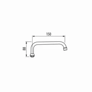 TRES - BROC TUBO CR 15CM 3/4