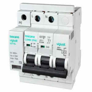 TOSCANO - PROTECTOR SOBRETENSION PERMANENTE Y TRANSITORIA COMBI-2P50T15