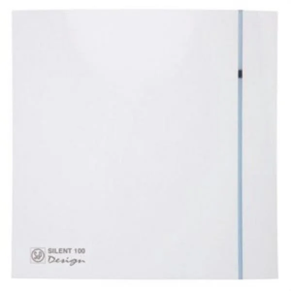 S&P - SILENT-100 CZ DESIGN EXTRACTOR BAÑO D-100 85M3/H BLANCO