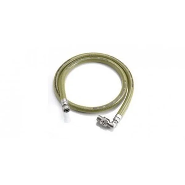 TUCAI - PRESINOX FLEXO M-H 1/2"-1/2" 10CM CON VÁLVULA DE SEGURIDAD