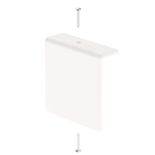 UNEX - UNEX31 U23X TAPA FINAL 35X35 BLANCO NIEVE