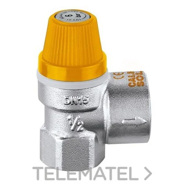 CALEFFI - VALVULA SEGURETAT SOLAR 1/2X3/4 10 BAR