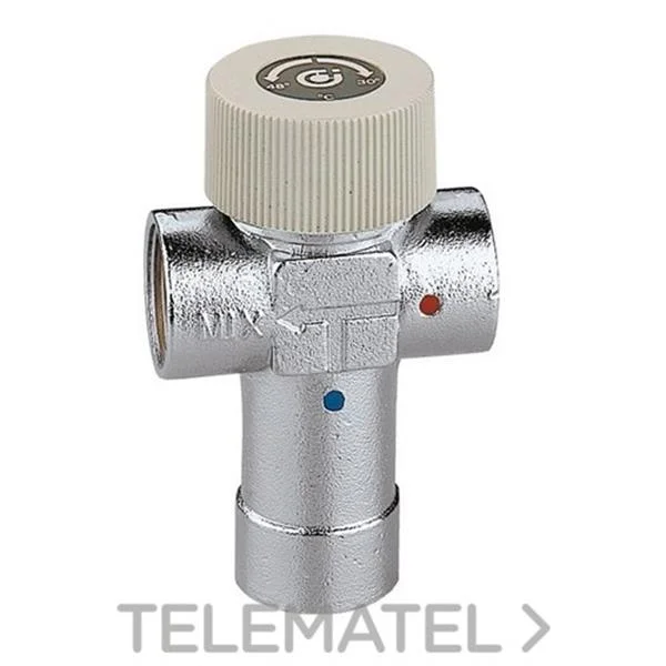 CALEFFI - MEZCLADOR TERMOSTATICO 1/2" 30-48ºC