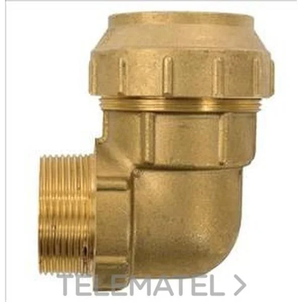GUT - FITTING UNIO PE CURVA MACHO D-40X1 1/4" LATON
