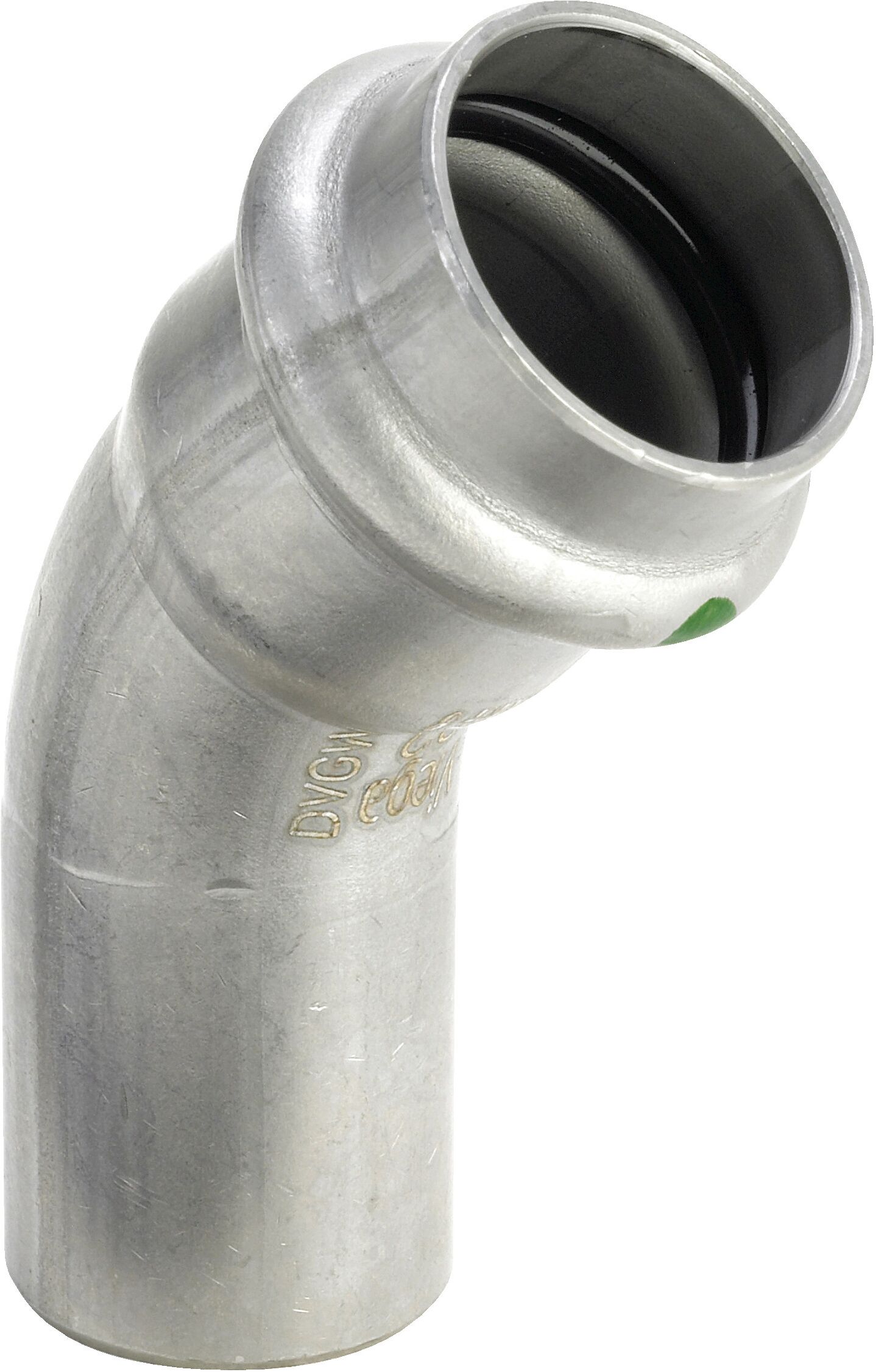 VIEGA - CURVA 45º M-F AMB SC Ø35MM INOX SANPRESS