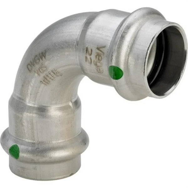 VIEGA - CURVA SANPRESS 90° 2316 DIÁMETRO 28MM ACERO INOXIDABLE