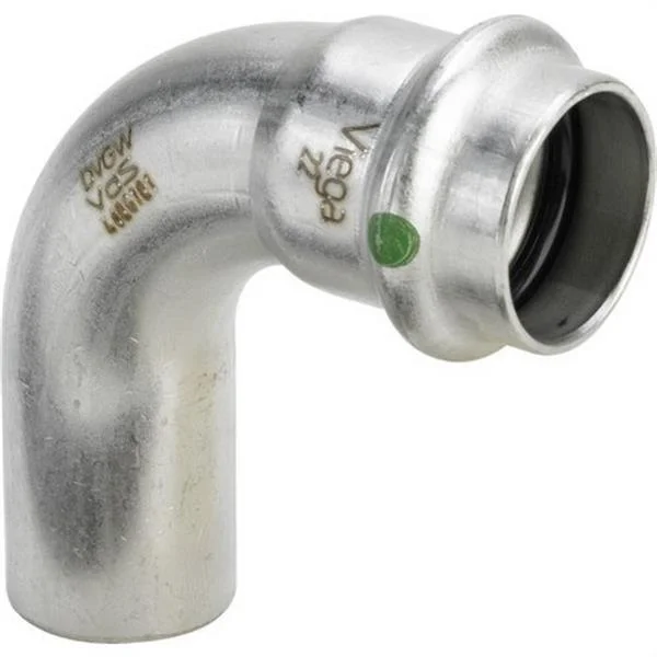 VIEGA - CURVA 90º M-F CON SC Ø35MM INOX SANPRESS