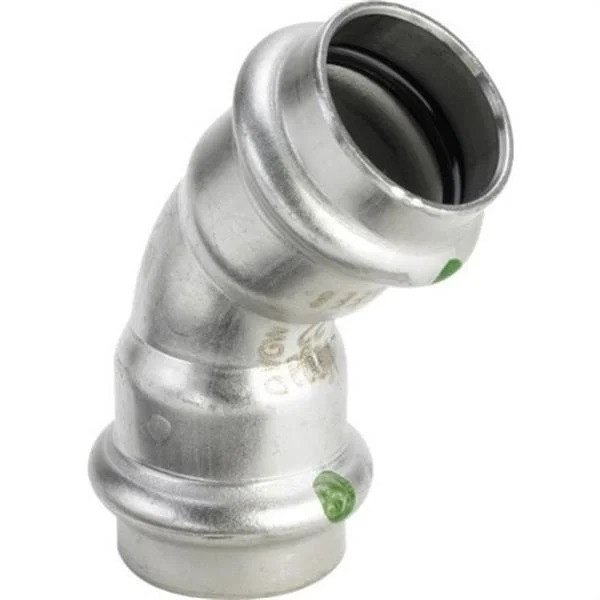 VIEGA - CURVA 45º F-F AMB SC Ø15MM INOX SANPRESS