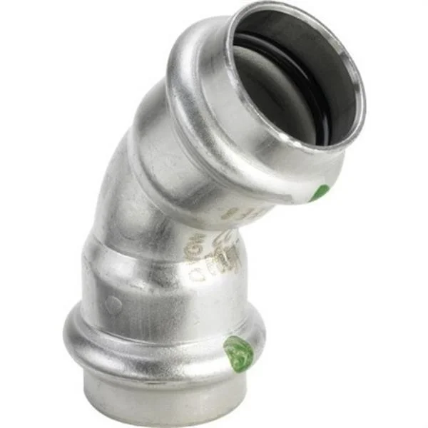VIEGA - CURVA 45º F-F AMB SC Ø35MM INOX SANPRESS