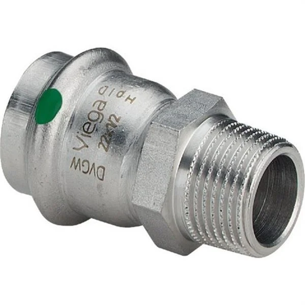 VIEGA - ENTRONC CON SC 2311 Ø15X1/2" INOX SANPRESS