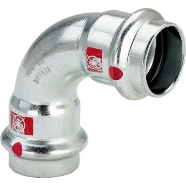 VIEGA - CODO 90º H-H CON SC Ø15MM ACERO GALVANIZADO PRESTABO