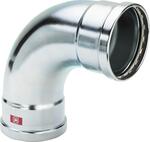 VIEGA - CORBA 90º F-F AMB SC Ø88.9MM ACER GALVANITZAT PRESTABO