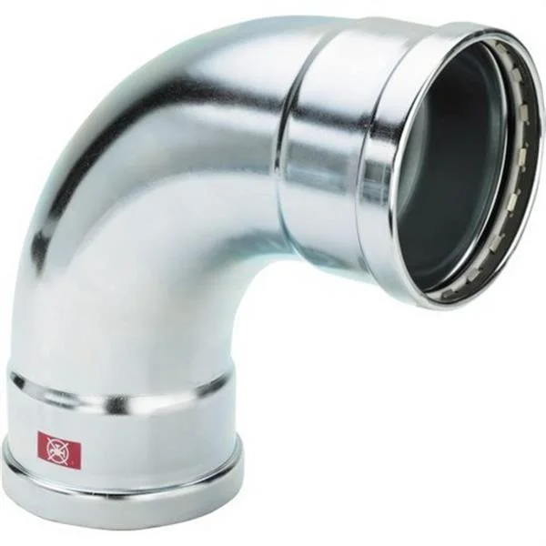 VIEGA - CORBA 90º F-F AMB SC Ø88.9MM ACER GALVANITZAT PRESTABO